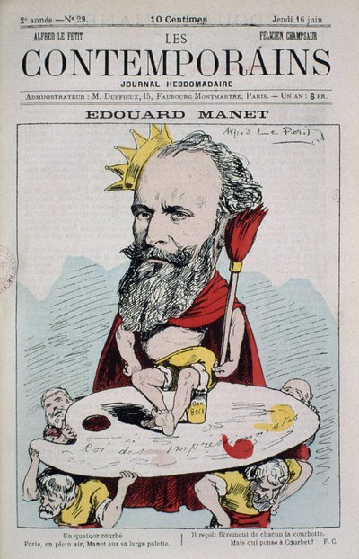 Edouard Manet, King of the Impressionists, cover illustration from 